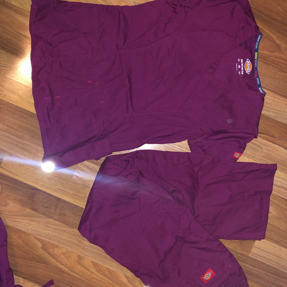 **Dickies Maroon Scrubs